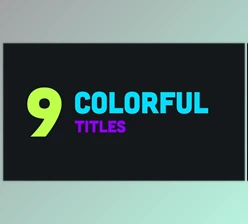 Colorful Clean Titles – Motionarray 775493