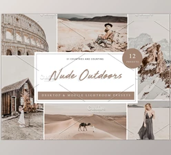 Download 12 x Lightroom Presets, Nude Outdoor CreativeMarket-5962675 (DNG, LRTEMPLATE, XMP)