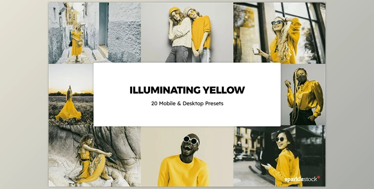 Download 20 Illuminating Yellow LR Presets CreativeMarket-6003981 (XMP, DNG, PNG)