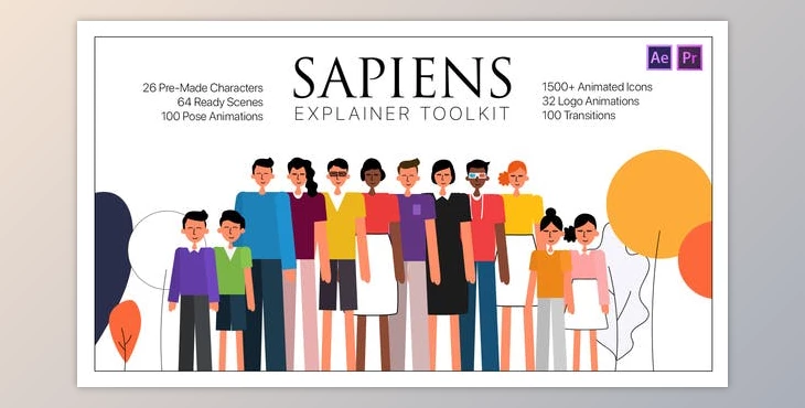 Sapiens Explainer Toolkit AE & PR MOGRTs (Videohive 26675596)