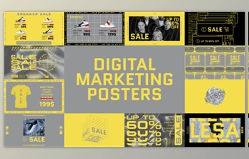 Download Digital Marketing <span class='badge badge-warning'>Posters</span> - AE Project Videohive 30955119
