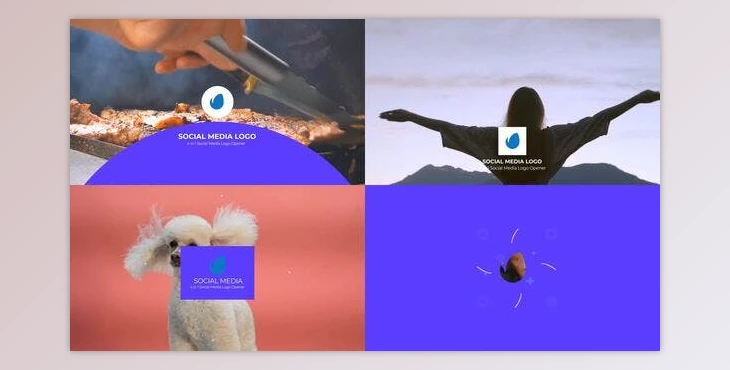 Download 4 in 1 Logo Opener - AE Project 29788964