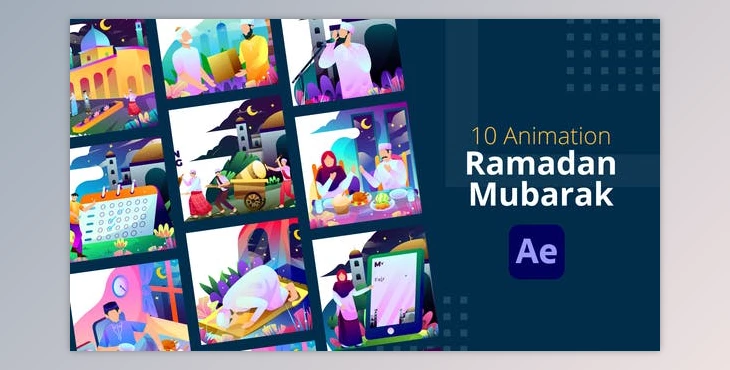 Download Ramadan Mubarak Animation | After Effects - AE Project 31361722