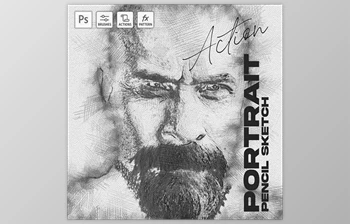 Download Sketch Portrait – <span class='badge badge-warning'>Pencil</span> Photoshop Action GraphicRiver-30365021 (ATN, ABR, PAT)