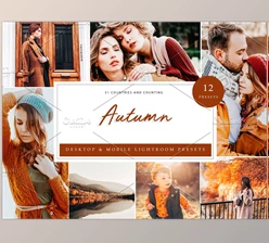 Download 12 x Lightroom Presets, Autumn CreativeMarket-5960320 (LRTEMPLATE, DNG, XMP)