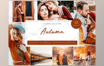 Download 12 <span class='badge badge-warning'>x</span> Lightroom <span class='badge badge-warning'>Presets</span>, Autumn CreativeMarket-5960320 (LRTEMPLATE, DNG, XMP)