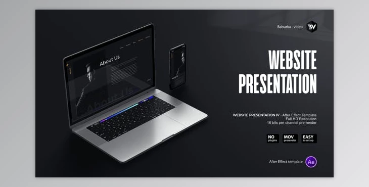 Download Website Presentation IV (Videohive 28198839) - AE Project