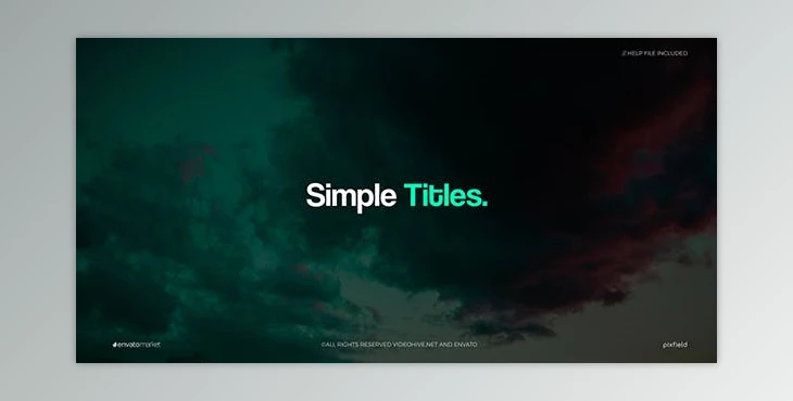 Download Simple Titles (Videohive 20516045) - AE Project