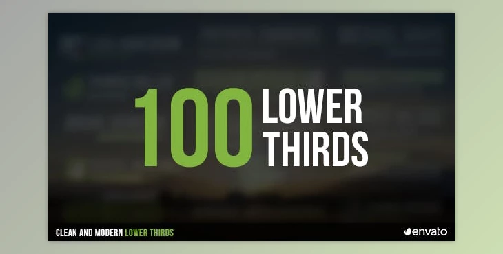 Download 100 Lower Thirds (Videohive 17408181) - AE Project