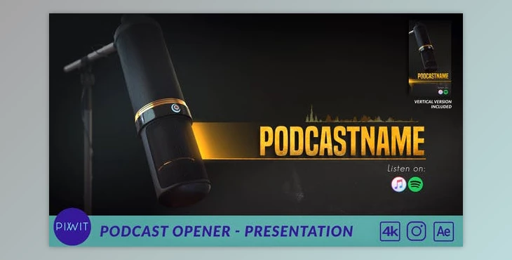 Download Podcast Opener - Presentation (Videohive 31104537) - AE Project