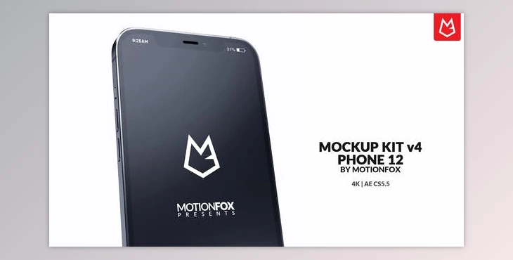 Download App Promo Mockup Kit v4 | Phone 12 Pro (Videohive 30711002) - AE Project