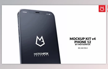 Download App Promo Mockup <span class='badge badge-warning'>Kit</span> v4 | Phone 12 Pro (Videohive 30711002) - AE Project