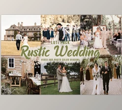 Download CreativeMarket  – Rustic Wedding LUTs – Video Color Grading Filters 5631760 (cube)
