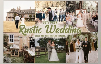 Download CreativeMarket  – Rustic Wedding LUTs – Video Color Grading Filters 5631760 (cube)