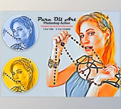 Download Pure Oil Art Photoshop Action CreativeMarket-5323610 (ATN)