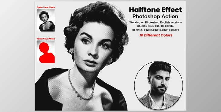 Download Halftone Effect Photoshop Action CreativeMarket-5855540 (ATN)
