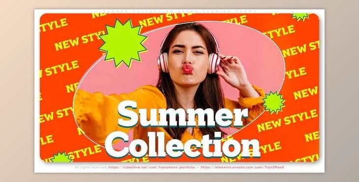 Download Summer Collection. Retro Style Fashion Promo (Videohive 31482373) - AE Project