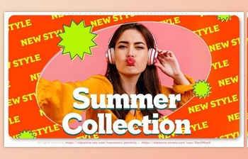 Download Summer <span class='badge badge-warning'>Collection</span>. Retro Style Fashion Promo (Videohive 31482373) - AE Project