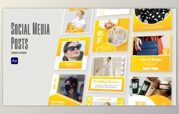 Download Social <span class='badge badge-warning'>Media</span> Posts v2 (Videohive 31461252) - AE Project