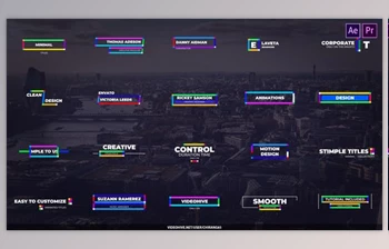 Download <span class='badge badge-warning'>Multi</span> Minimal Titles for Premiere Pro & After Effects (Videohive 30808153) - AE Project