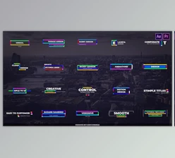 Download Multi Minimal Titles for Premiere Pro & After Effects (Videohive 30808153) - AE Project