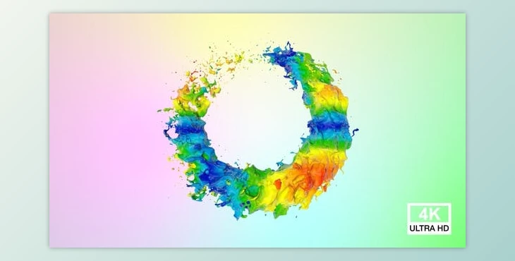 Download Multicolor Paints Circle Splash 4K (Videohive 30668105)