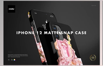 Download iPhone 12 Matte Snap Case 1 Mockup <span class='badge badge-warning'>CreativeMarket-6000322</span> (JPG, PSD)