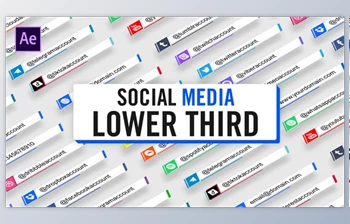 Social <span class='badge badge-warning'>Media</span> Lower Third Parallelogram (Videohive 28401112)