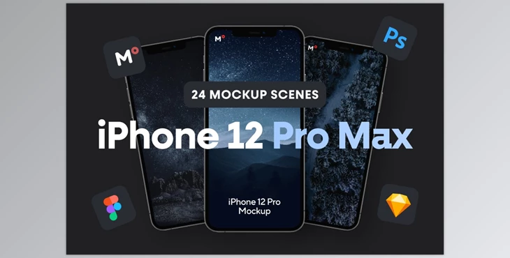Download iPhone 12 Pro Max Mockups CreativeMarket-5939541 (PSD, PDF, SKETCH)