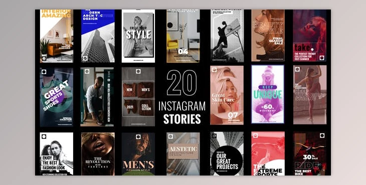 Download 20 Instagram Stories B25 (Videohive 31420156) - AE Project