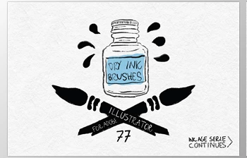 Download Dry Ink Brushes for Adobe Illustrator CreativeMarket-69323 (AI)