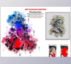 Download Art Canvas Painting Photoshop Action CreativeMarket-5758027 (PAT, ATN, ABR)