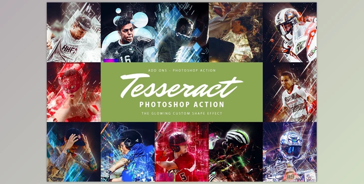 Download Tesseract Photoshop Action CreativeMarket-4284639 (ATN, CSH)