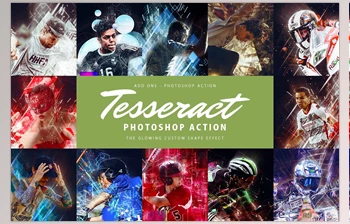 Download Tesseract Photoshop Action <span class='badge badge-warning'>CreativeMarket-4284639</span> (ATN, CSH)