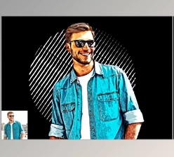 Download Modern Vector Art Photoshop Action CreativeMarket-5879905 (ATN, PAT)