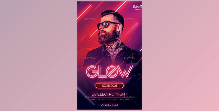 Download Glow Flyer – GraphicRiver 30358268 (PSD)