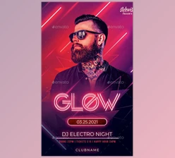 Download Glow Flyer – GraphicRiver 30358268 (PSD)