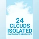 Download 24 Cloud Isolated Photoshop Brushes Set – GraphicRiver 29926959 (ABR)