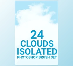 Download 24 Cloud Isolated Photoshop Brushes Set – GraphicRiver 29926959 (ABR)