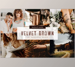 Download Velvet Brown Lightroom Presets Pack CreativeMarket-5999802 (XMP, LRTEMPLATE, DNG)