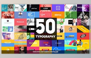 50 <span class='badge badge-warning'>Typography</span> (<span class='badge badge-warning'>Videohive</span> 21081083)