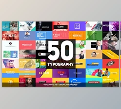 50 Typography (Videohive 21081083)