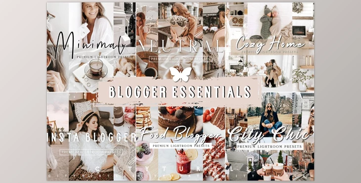Download BLOGGER LIGHTROOM PRESETS BUNDLE CreativeMarket-5989563 (XMP, LRTEMPLATE)