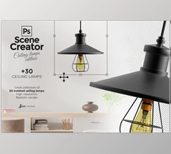 Download 30 PSD isolated ceiling lamps CreativeMarket-5869112 (PNG, PSD)