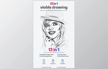 Download <span class='badge badge-warning'>Viable</span> Drawing 12 in 1 Photoshop Action- GraphicRiver 31069493 (ATN)