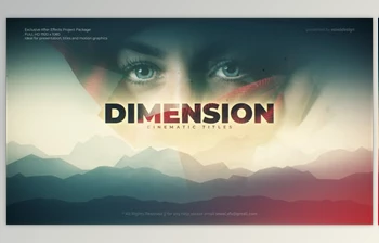 Dimension <span class='badge badge-warning'>Cinematic</span> title (Videohive 28331521)