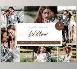 Download 8 x Lightroom Presets, Willow CreativeMarket-5962712 (LRTEMPLATE, XMP, DNG, JPG)