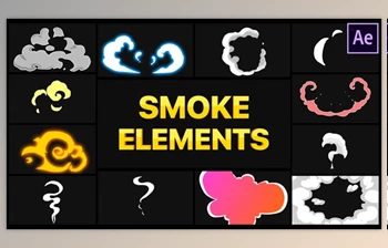 Smoke Elements | After <span class='badge badge-warning'>Effects</span> (Videohive 28430177)
