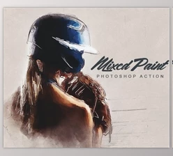 Download Graphicriver – Mixedpaint Photoshop Action 22085961 (ABR, PAT, ATN)