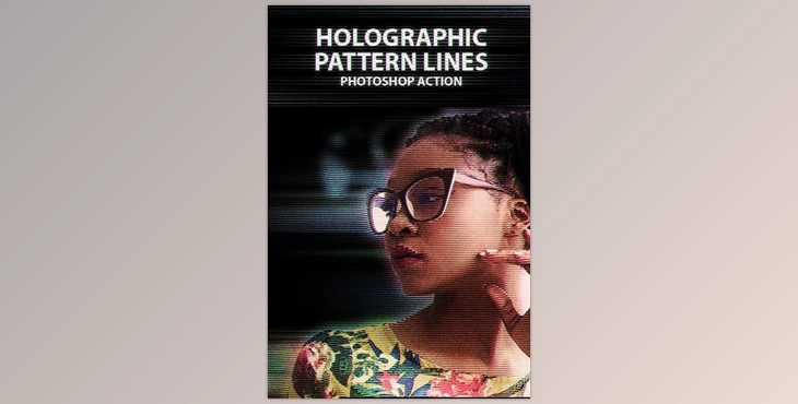 Download Holographic Pattern Lines Photoshop Action (Graphicriver 22082530) (PSD, ATN)
